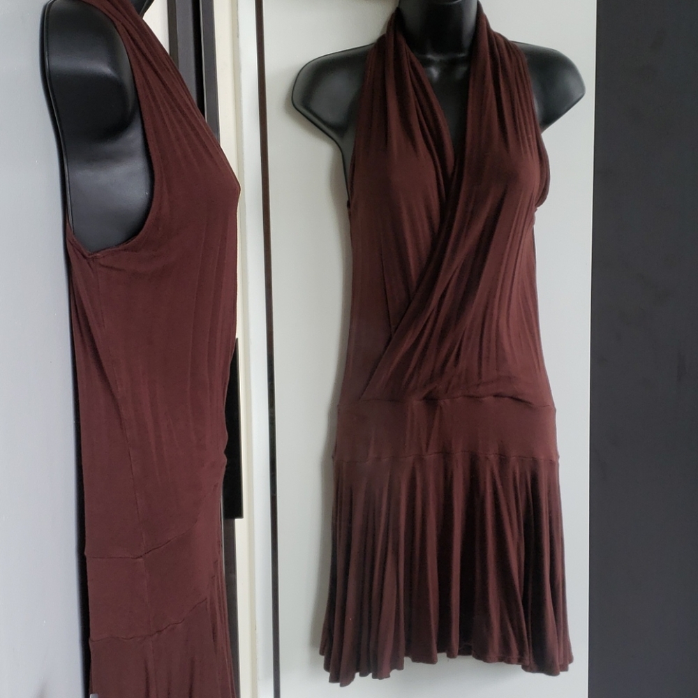 🇨🇦 Boho Brown Comfy Stretch Dress